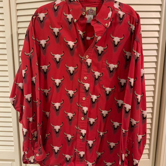 💫🐎🌵🦬VINTAGE Western Mens Shirt - Barn Fly - Picture 1 of 4